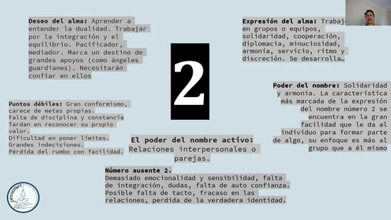Características del 2 en el nombre